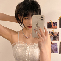 Pure Sweet love Heart Pearl Chains Pendant Necklace - Thumbnail 4