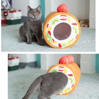 Cute Sweet Roll Cake Cats Dogs Pets Beds Sleeping Nests House - Thumbnail 2