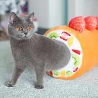 Cute Sweet Roll Cake Cats Dogs Pets Beds Sleeping Nests House - Thumbnail 6