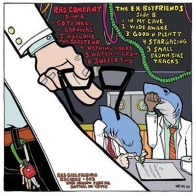 Rgf-002 the ex-boyfriends/rad company "hold my glasses" split lp