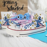 Cartoon Stitchy Handpainted Shoes  - 3colors - Thumbnail 2