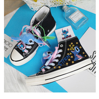 Cartoon Stitchy Handpainted Shoes  - 3colors - Thumbnail 1