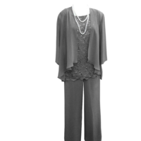 3 Piece Mother of the Bride Dresses Pantsuits - Thumbnail 1