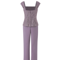 3 pieces Mother of the Bride Dresses Pantsuits - Thumbnail 2