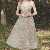 Champagne tulle short prom dress homecoming dress - Thumbnail 4