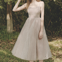 Champagne tulle short prom dress homecoming dress - Thumbnail 6