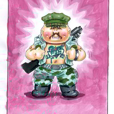 Gung hogan / noah regerts color rough - g.i. jokes series 3 2022 - Thumbnail 2