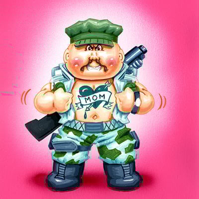 Gung hogan / noah regerts  final art - g.i. jokes series 3 2022 - Thumbnail 3