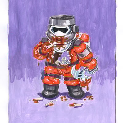 Bobby q. / baby bach ribs color rough - g.i. jokes series 3 2022 - Thumbnail 4