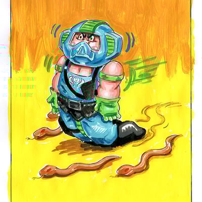 Copper ed / walter moccasin color rough - g.i. jokes series 3 2022