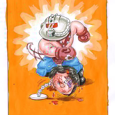 Big bowen / trainin' aiden color rough - g.i. jokes series 3 2022