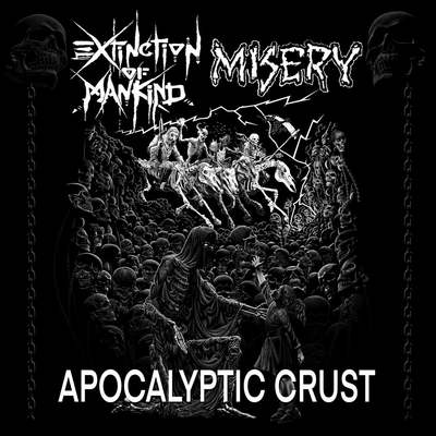 Misery / extinction of mankind - split lp 