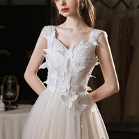 Cute tulle lace short prom dress homecoming dress - Thumbnail 2