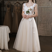 Cute tulle lace short prom dress homecoming dress - Thumbnail 4