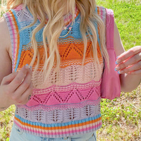 CROCHET COLORFUL TOP - Thumbnail 1