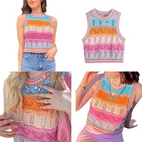 CROCHET COLORFUL TOP - Thumbnail 4