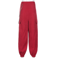 Y2K CORDUROY PANTS WITH CHAIN - Thumbnail 4