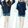 Lovely Floral Design White Hoodie Sweater Jackets 3 sizes-4