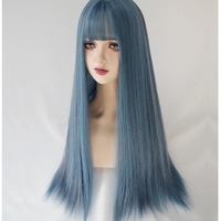 Blue-brown highlight JK wigs - Thumbnail 3
