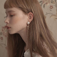 JK air bangs light brown long straight wigs - Thumbnail 1