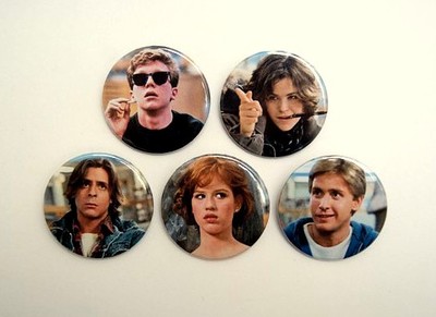 The Breakfast Club - pinback button, magnet or clip 1.5 Inch (38mm)