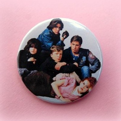 The breakfast club - pinback button, magnet or clip 1.5 inch (38mm)