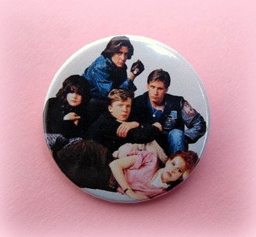 The Breakfast Club - pinback button, magnet or clip 1.5 Inch (38mm)