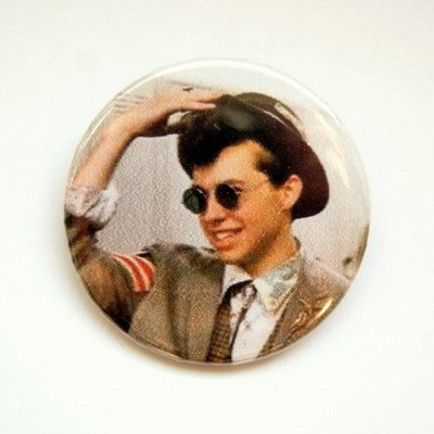 Pretty in pink - duckie - pinback button, magnet or clip 1.5 inch (38mm)