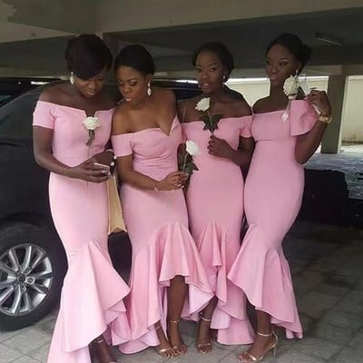 Bridesmaid dresses pink ankle length - Thumbnail 5