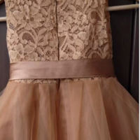 Tea Length Flower Girl Dresses with Sash - Thumbnail 1