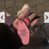 Free Shipping-"YOU'RE A VIRGIN WHO CAN'T DRIVE" KEYCHAIN  - Thumbnail 2