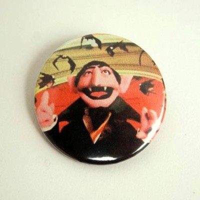 Count von count - pinback button, magnet or clip 1.5 inch (38mm)