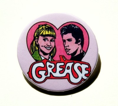 Grease - pinback button, magnet or clip 1.5 Inch (38mm)