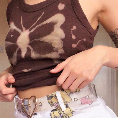 Butterfly dyed camisole top vest