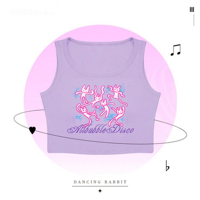 Disco dancing rabbit camisole top vest