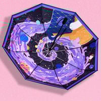 Universe Galaxy Planet Folding Repel Umbrella - Thumbnail 2