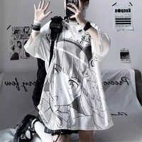 Harajuku Anime Graphic T-Shirt - Thumbnail 3