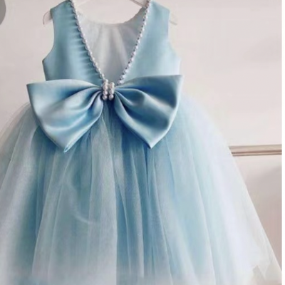 Flower girl dresses v back with bowknot - Thumbnail 2