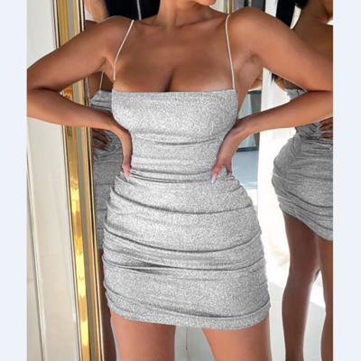 Women's sexy sling sleeveless dress