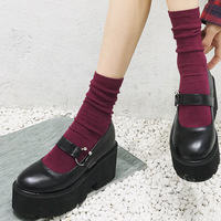 Retro Black Platform Mary Jane Shoes - Thumbnail 3