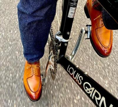 Hot Style Two Tone Split Toe Genuine Leather Lace Up Shoes, Men's Dress Wear Shoes