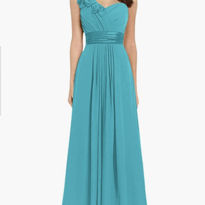 Turquoise bridesmaid dresses floor length - Thumbnail 3