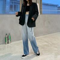 Vintage Tie Dye Gradient Jeans Denim Pants - Thumbnail 4