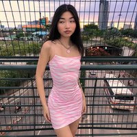 Pink Zebra Print Backless Bodycon Dress Party Club Summer Aesthetic Casual E-Girl Kawaii Korean Japanese Harajuku - Thumbnail 2