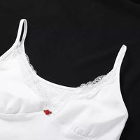 Rose Embroidery 2pcs Set Tracksuit Crop Top + Shorts Pajama Set Loungewear Summer Aesthetic Casual E-Girl Kawaii Korean Japanese Harajuku - Thumbnail 5