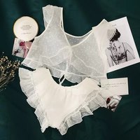 Pink Polka Dot Lace Sleep Dress Lingerie Sleepwear Pajama Set Loungewear Summer Aesthetic Casual E-Girl Kawaii Korean Japanese Harajuku - Thumbnail 5