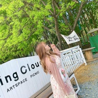 Plus Size Women Spring Summer Retro Floral Rose Pearl Embroidery Flower Print Strap Dress - Thumbnail 4