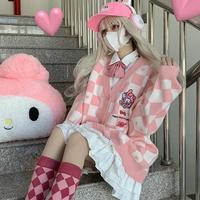 JK Pink Melody Cartoon Cardigan - Thumbnail 5