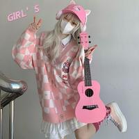 JK Pink Melody Cartoon Cardigan - Thumbnail 3