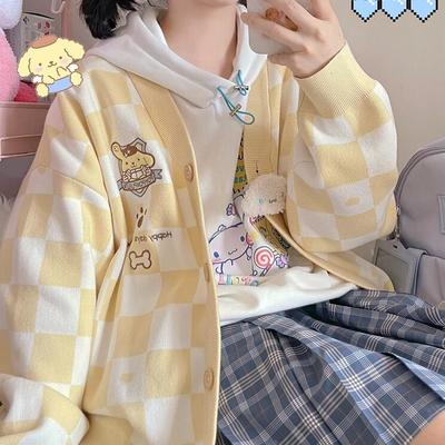 Jk yellow cinnamoroll cartoon cardigan - Thumbnail 3